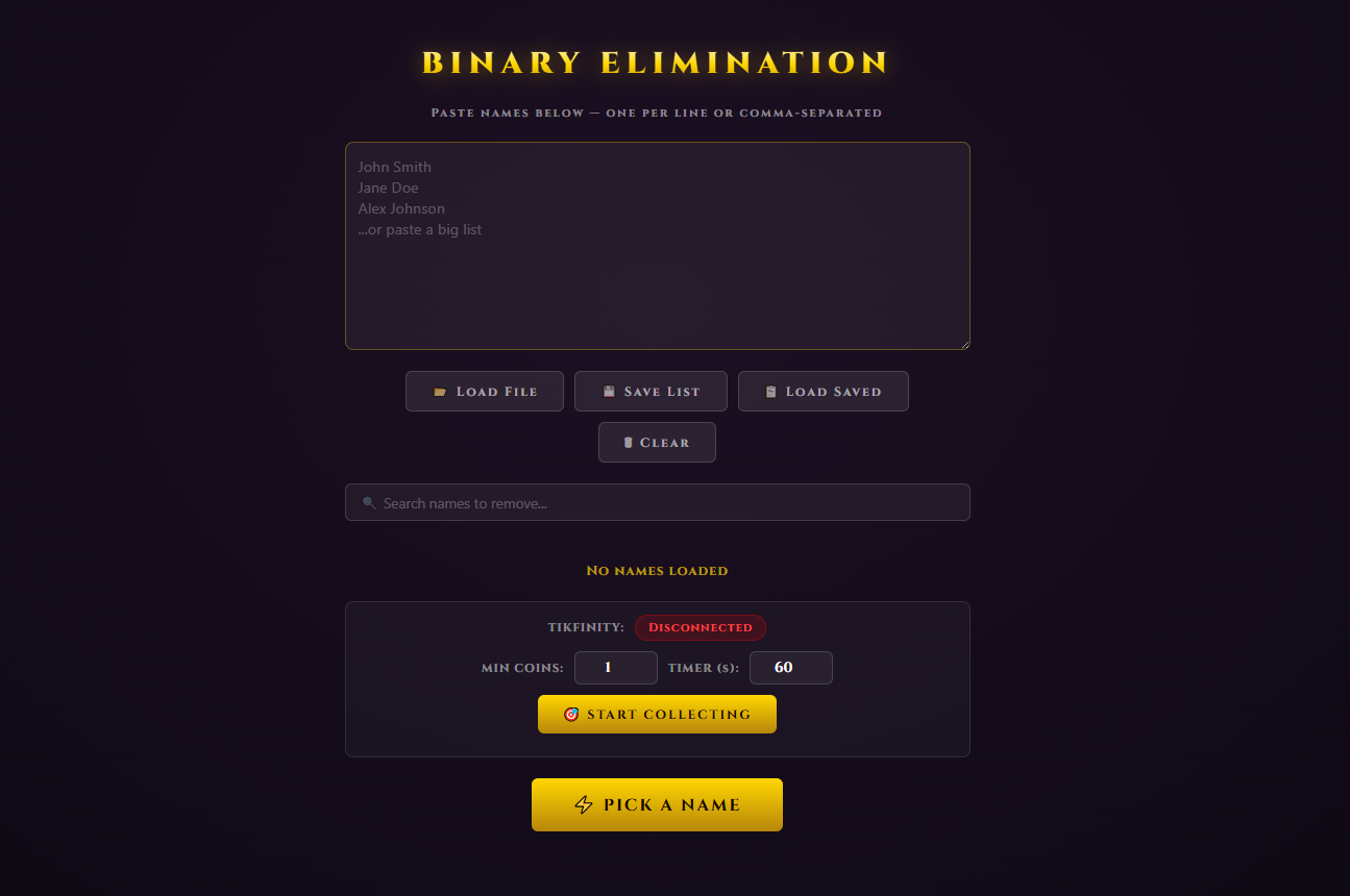 Binary Elimination Preview